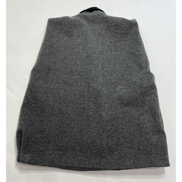 IQ Collection Grey Vest with Green Velvet Trim - Picture 2 of 7